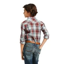 Boy's Ariat Hugh Retro Fit Snap Front Shirt10039517 -Men's Plaid Shirt Sales af49cfd24e803455f04aa122f52d1555