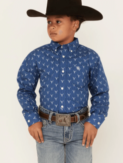 Boy's Ariat Jai Classic Button Down Shirt #10042246