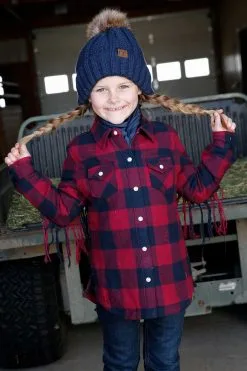Cinch Girl's Cruel Girl Plaid Twill Shirt Jacket #CWJ8700001