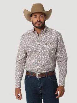 Men's Wrangler George Strait Button Down Shirt #112318979X