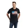 Men's Ariat Flagscape T-Shirt #10042776 -Men's Plaid Shirt Sales b607dd97618ca4b1604945417aa868ef