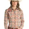 PANHANDLE Women's Rough Stock Snap Front Shirt #RSWSOSRZDM -Men's Plaid Shirt Sales b65ee30f182d7bef7151f6c1874347ff