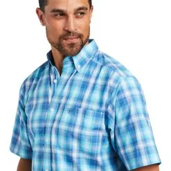Men's Ariat Pro Series Ian Fitted Shirt #10039253 -Men's Plaid Shirt Sales b7386b6d8feca661b1ae40195050b9a6