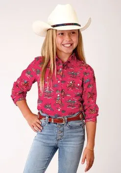 Roper Apparel Girl's Roper Snap Front Shirt #03-080-0590-4033
