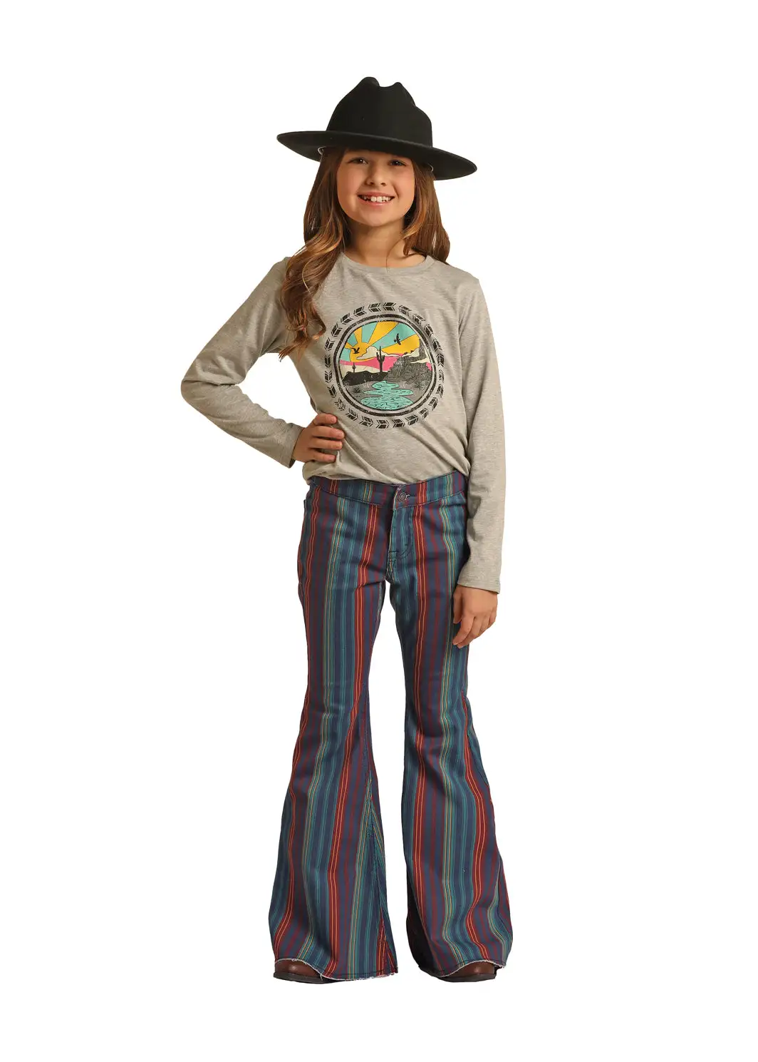 Girl's Rock & Roll Cowgirl Bargain Bell Jean #RRGD7PR0GD 3 Girl's Rock & Roll Cowgirl Bargain Bell Jean #RRGD7PR0GD
