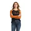 Women's Ariat REAL Logo REAL Baseball T-Shirt #10042150 -Men's Plaid Shirt Sales bad08d5f3aec6bb28101bf6499452342