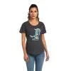 Women's Ariat Soaring Boot T-Shirt #10040963 -Men's Plaid Shirt Sales bb82bc917d8bde78594b5f7e2ee85a44