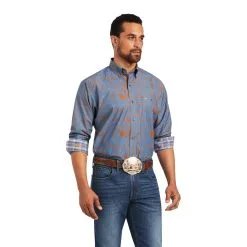 Men's Ariat Relentless Cordage Stretch Classic Fit Button Down Shirt #10040711