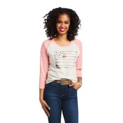 Women's Ariat Arrow Raglan T-Shirt #10039824 -Men's Plaid Shirt Sales be7857e36eeb406ca7cdfd2142066541
