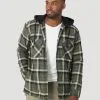 Men's Wrangler Riggs Hooded Flannel Jacket #112317238X -Men's Plaid Shirt Sales bf3b93aec43ddc6568c0e4614ceb491a