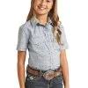Rock & Roll Cowgirl Girl's Panhandle Snap Front Shirt #RRGS1SRZ7W -Men's Plaid Shirt Sales c059a3ecb7b5bc4524a6e74fc62b9772