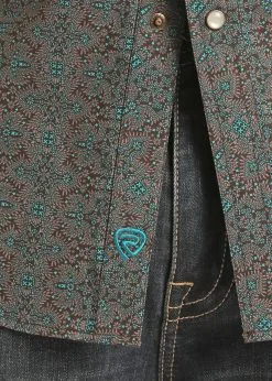 PANHANDLE Men's Rock & Roll Cowboy Snap Front Shirt #B2S2020 -Men's Plaid Shirt Sales c17d84c2b15a3d5cdf0a77d33915d833