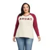 Women's Ariat REAL Logo Baseball T-Shirt #10042297X -Men's Plaid Shirt Sales c3d985a7086978013be39a6b750ecaef
