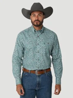 Men's Wrangler George Strait Button Down Shirt #112318983