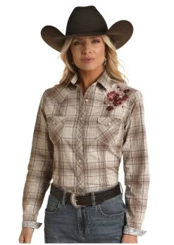 Women's Rough Stock Snap Front Shirt #RSWSOSXYTN