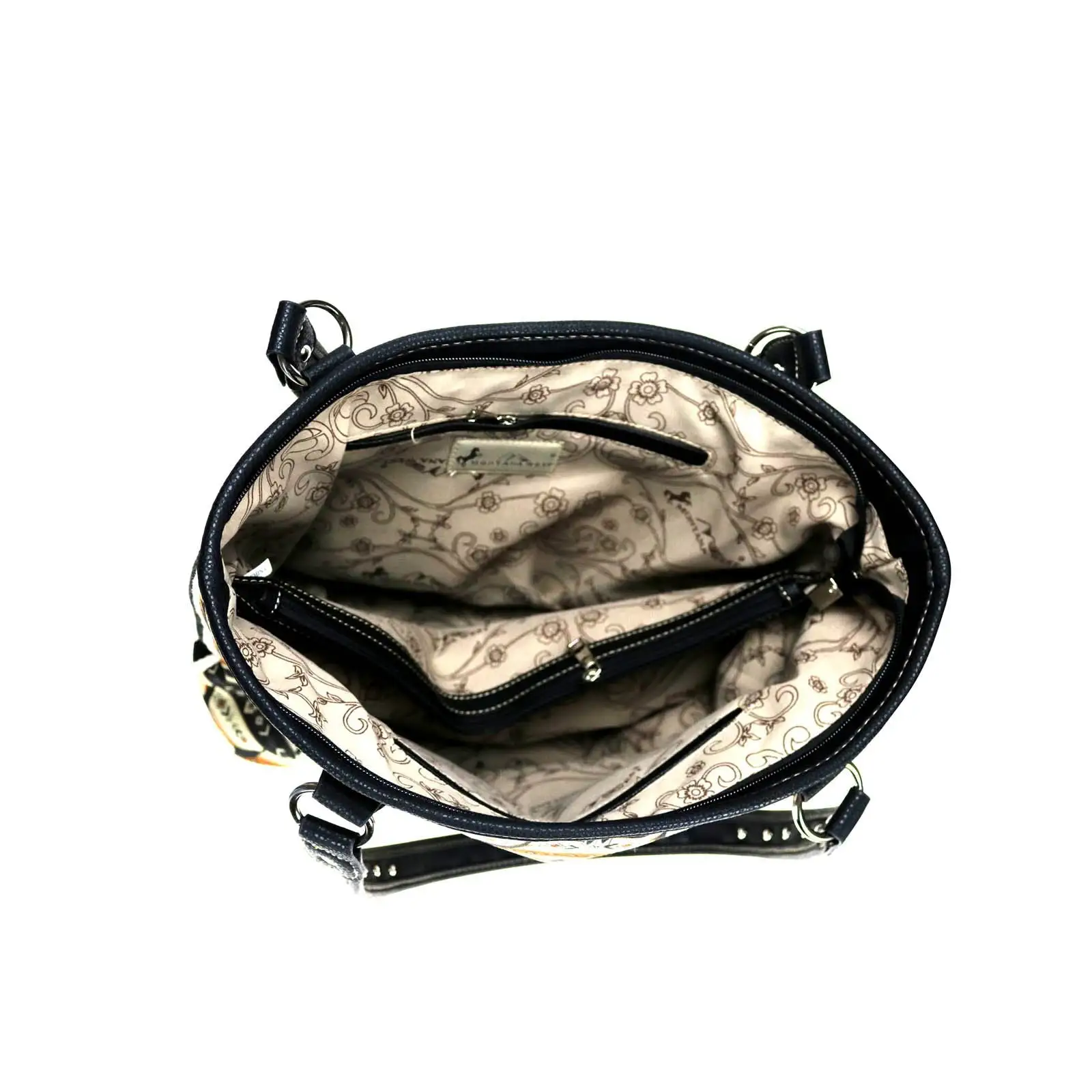 Women's Montana West Canvas Tote Bag #MW923-8112BLK 4 Women's Montana West Canvas Tote Bag #MW923-8112BLK - Image 2