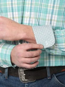 Men's Wrangler George Strait Button Down Shirt #2314963 -Men's Plaid Shirt Sales c910749f658c84312cd55b3750048048