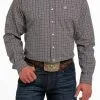 Men's Cinch Brown Button Down Shirt #MTW1105481 -Men's Plaid Shirt Sales c9250b46a77c694b2ac0b33d5ede037d