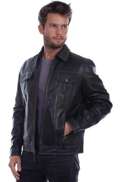 Wahmaker Men's Scully Leather Jacket #1032
