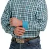 Men's Cinch Button Down Shirt #MTW1105371 -Men's Plaid Shirt Sales cd405132917074dbfbb1f60ebef3946b