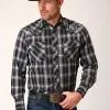 Roper Apparel Men's Roper Snap Front Shirt #01-001-0016-1005 -Men's Plaid Shirt Sales d060af35633a5f9c62772c091d9406c5