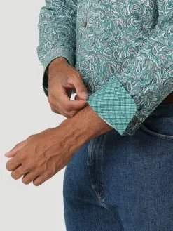 Men's Wrangler George Strait Button Down Shirt #112318983 -Men's Plaid Shirt Sales d2e1418ef059d74b29a6e088921580df