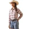 Women's Ariat REAL Kaycee Classic Fit Snap Front Shirt #10043416 -Men's Plaid Shirt Sales d3d83100289cde9af860d610ad9cfac4