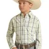 Boy's Panhandle Snap Front Shirt #PSBSOSR0M5 -Men's Plaid Shirt Sales d4e7a2f3b83186d3c136ed5627b93a3e