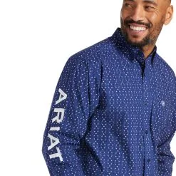 Men's Ariat Blue Team Wolf Button Down Long Sleeve #10038089-C 8 Men's Ariat Blue Team Wolf Button Down Long Sleeve #10038089-C -Men's Plaid Shirt Sales d56eb9a9fcfd6915601e02895dbfa8d1