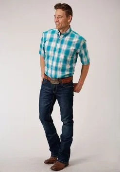 Roper Apparel Men's Roper Button Down Shirt #03-002-0379-4046 -Men's Plaid Shirt Sales d81938e00f43208aac47294a32930b3c