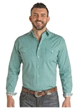 Men's Rough Stock Snap Front Shirt #RSMSOSR0NB