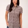 Roper Apparel Women's Roper Snap Front Shirt #03-051-0064-4044BR -Men's Plaid Shirt Sales d8d27395b35a67353b138fa0b33cb098