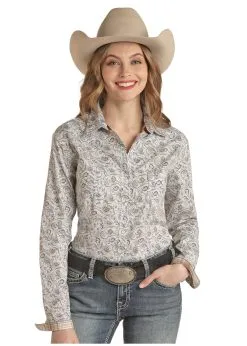 Women's Rough Stock Snap Front Shirt #RSWS2SRYTO