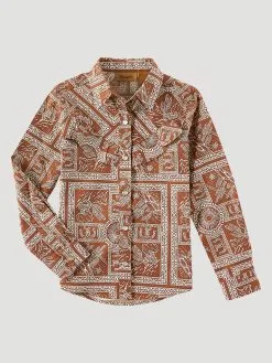 Girl's Wrangler Snap Front Shirt #112321688