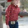 Cinch Girl's Cruel Girl Snap Front Shirt #CTW3220030RED