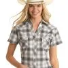 PANHANDLE Women's Rough Stock Snap Front Shirt #RSWS1SRZCX -Men's Plaid Shirt Sales dbd7b4bf3cbcf1b6b0a7f8db4585451f