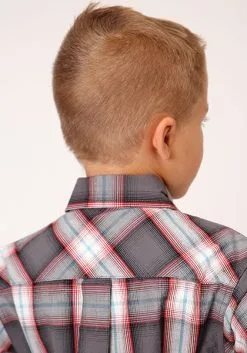 Roper Apparel Boy's Roper Snap Front Shirt #03-030-0062-4031 -Men's Plaid Shirt Sales dc0812263b7bcb6feaa901edd835a804