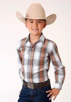 Roper Apparel Boy's Roper Snap Front Shirt #03-030-0278-4050