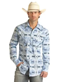 Men's Rock & Roll Cowboy Snap Front Shirt #RRMSOSRZ7Z-C