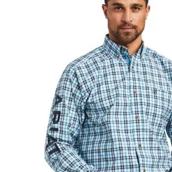Men's Ariat Pro Series Team Synclair Classic Fit Button Down Shirt #10039244-C -Men's Plaid Shirt Sales e2940c1fb381fbba8731b6068f02665a