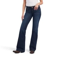 Women's Ariat Trouser Mid Rise Lexie Wide Leg Jean #10042219