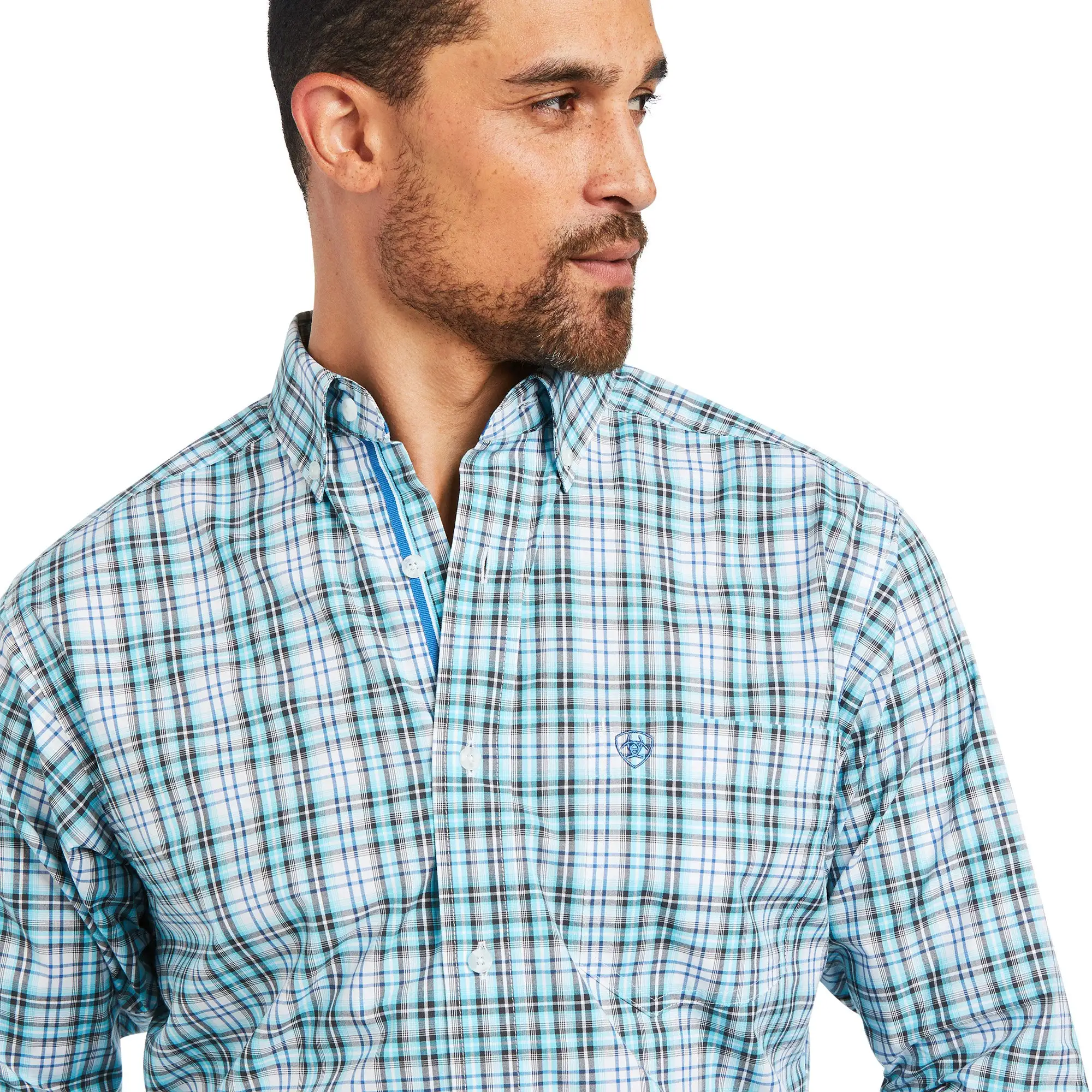 Men's Ariat Pro Series Isaiah Fitted Button Down Shirt #10039254-C 5 Men's Ariat Pro Series Isaiah Fitted Button Down Shirt #10039254-C - Image 3