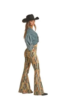 Rock & Roll Denim Women's Rock & Roll Cowgirl Bell Bottom Jeans #RRWD7PR0FD