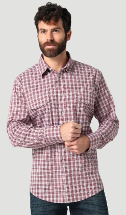 Men's Wrangler Wrinkle Resist Snap Front Shirt #112318687