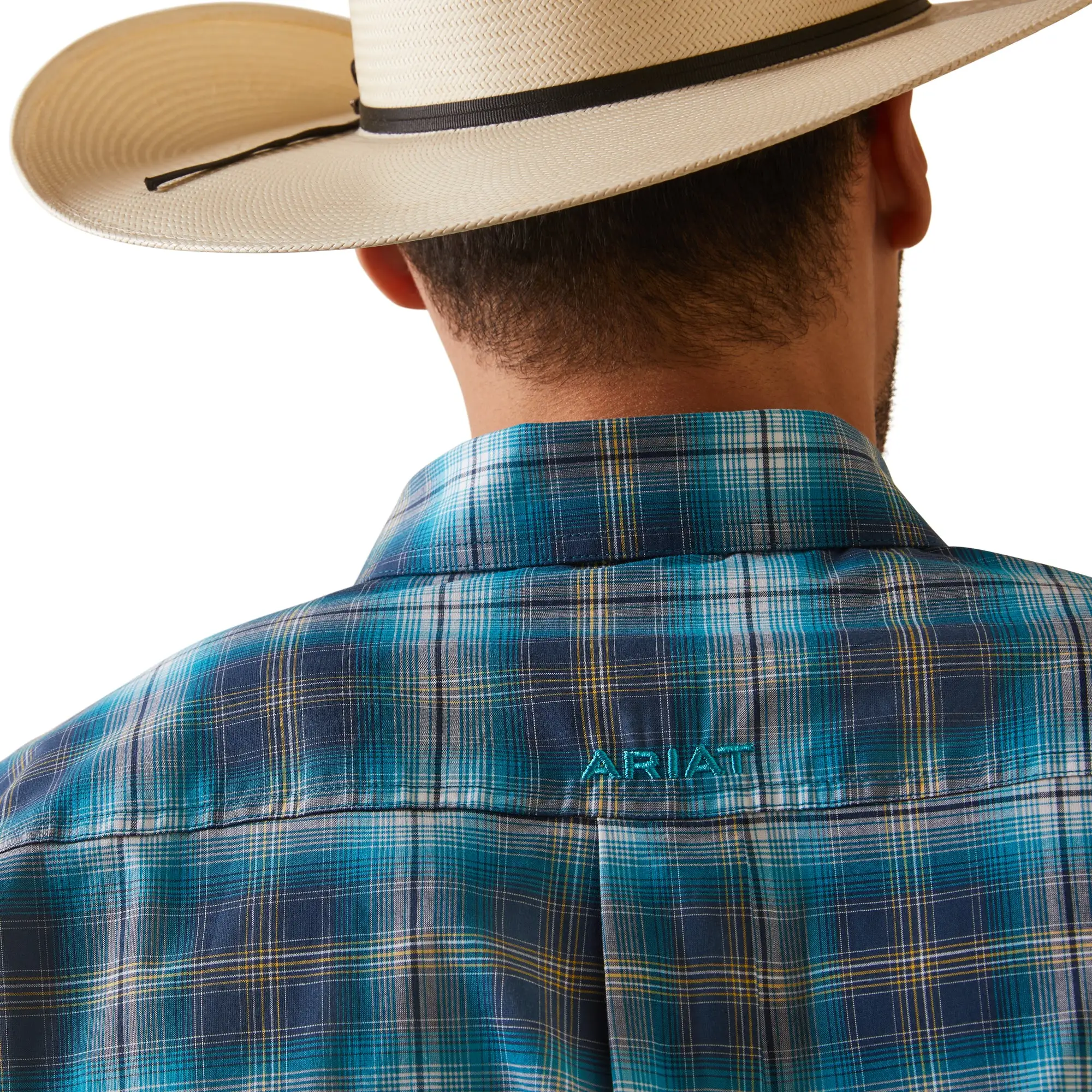 Men's Ariat Kenneth Plaid Button Down Shirt #10043645 5 Men's Ariat Kenneth Plaid Button Down Shirt #10043645 - Image 3