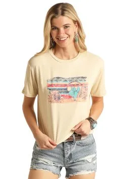 Rock & Roll Denim Women's Rock & Roll Cowgirl T-Shirt #RRWT21RZN4