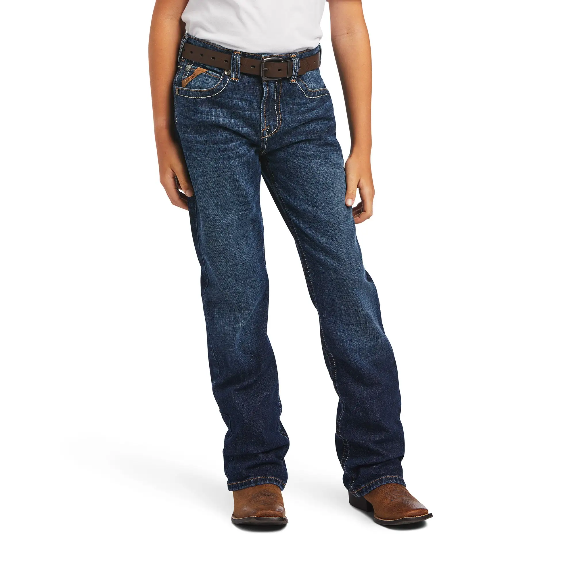 Boy's Ariat B4 Relaxed Ramos Fashion Boot Cut Jean #10041090 7 Boy's Ariat B4 Relaxed Ramos Fashion Boot Cut Jean #10041090 - Image 5