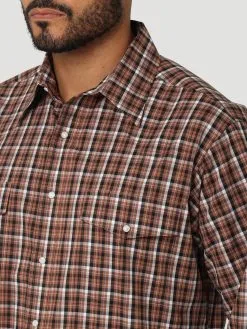 Men's Wrangler Wrinkle Resist Relaxed Fit Snap Front Shirt #112318653 -Men's Plaid Shirt Sales e961757ddcb175c4fd27752c6cc2e683