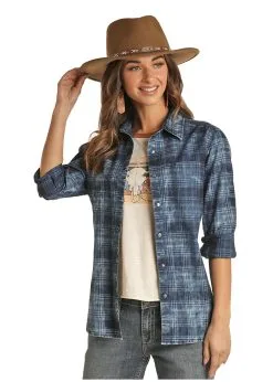 Women's Rock & Roll Cowgirl Snap Front Shirt #B4S1306-C -Men's Plaid Shirt Sales ea1db69e176126695a5411bfaecdc921