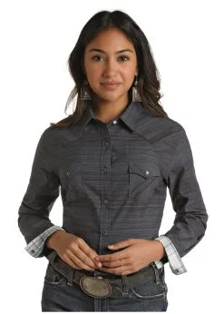 PANHANDLE Women's Rough Stock Snap Front Shirt #RSWSOSRYT9